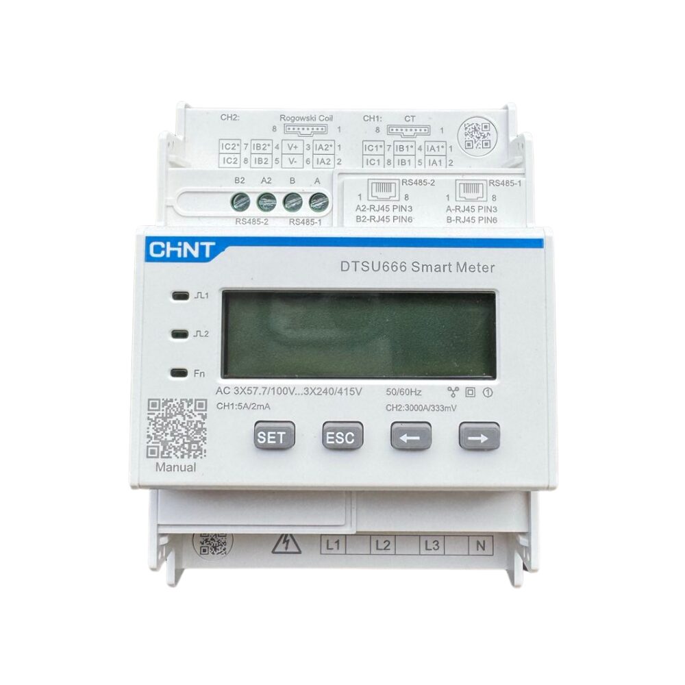 Three-phase energy meter DTSU666 3000A for FoxESS T-MAX